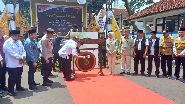Peluncuran Tahapan Kampanye dan Deklarasi Damai KPU Kota Tasikmalaya