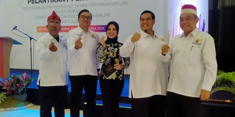 Erman Resmi Dilantik Menjadi Ketua Kadin Kota Banjar