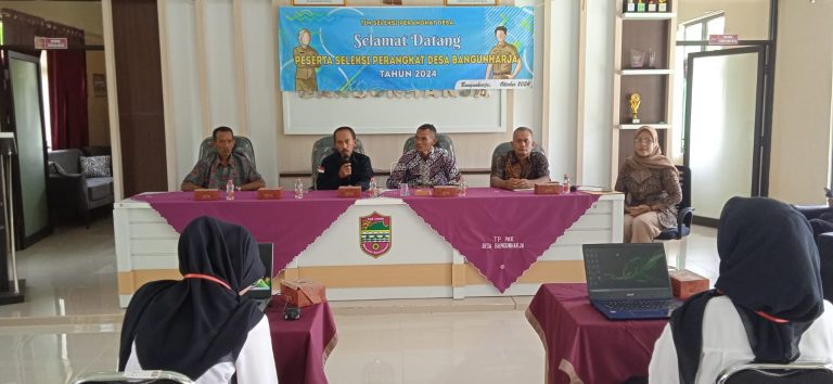 Seleksi Perangkat Desa Bangunharja: Ujian Tertulis, Wawancara dan Komputer