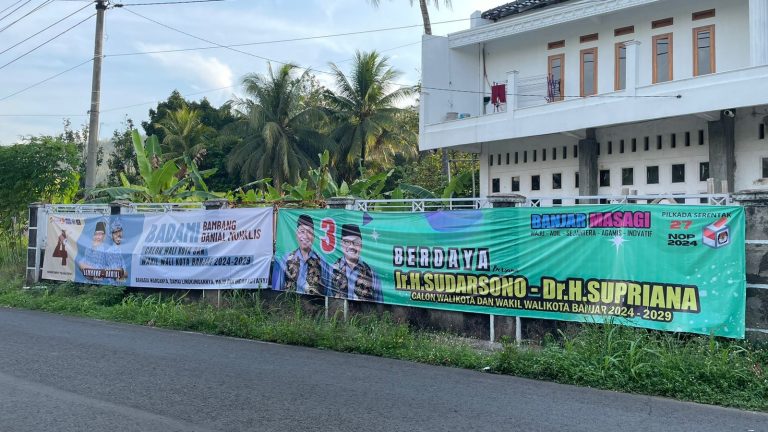 GMNI Banjar Soroti Pemasangan APK Asal-asalan dan Langgar Aturan