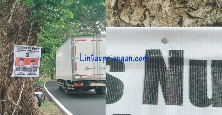 Pemasangan APK di Pohon Jalur Hijau Menuai Kritikan