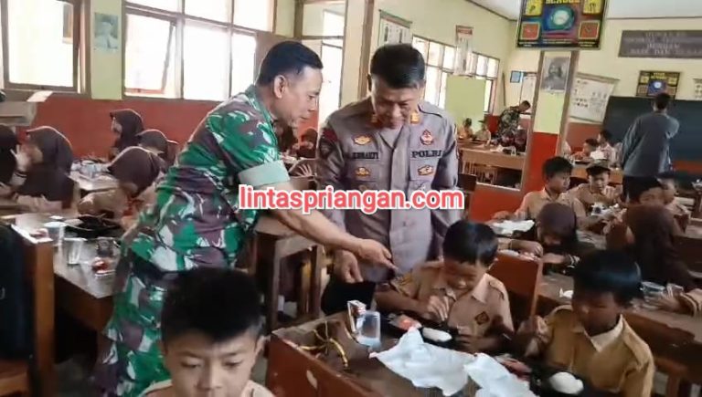 Uji Coba Makan Siang Gratis di Cisompet Disambut Hangat