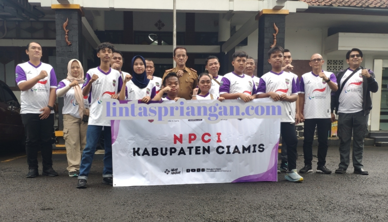 Kadisbudpora Berangkatkan Kontingen NPCI Ciamis Untuk Ajang Piala Pj Gubernur Jabar