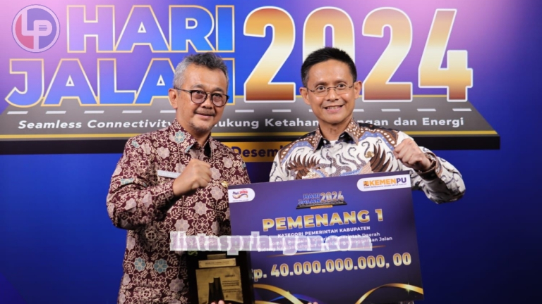 Peringatan Hari Jalan, DPUPRP Ciamis Terima Penghargaan dari Kementerian PUPR-RI