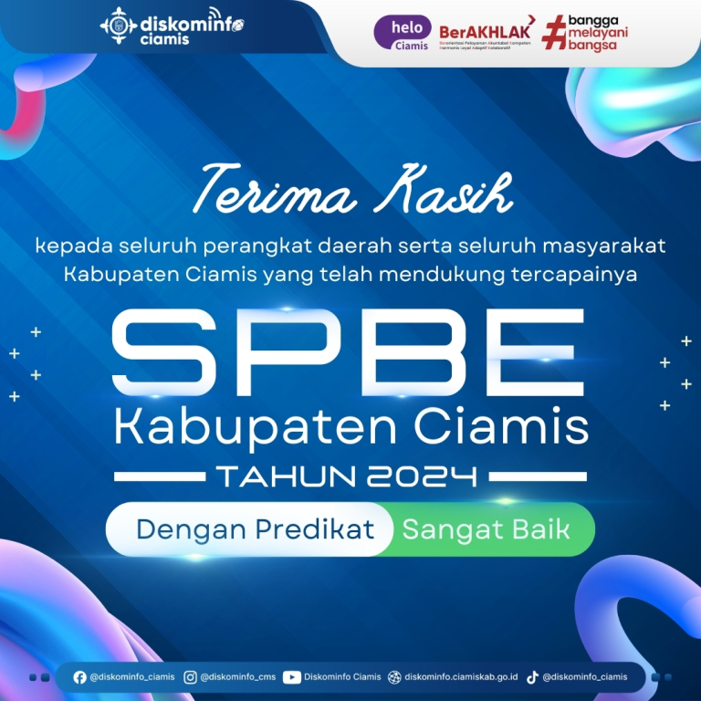 Dalam Evaluasi SPBE Tahun 2024, Pemkab Ciamis Raih Predikat Sangat Baik