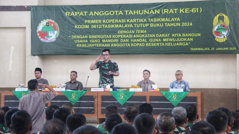 RAT ke-61 Primer Koperasi Kartika Kodim 0612/Tasikmalaya: Tutup Buku Tahun 2024 dan Membangun Landasan untuk Masa Depan