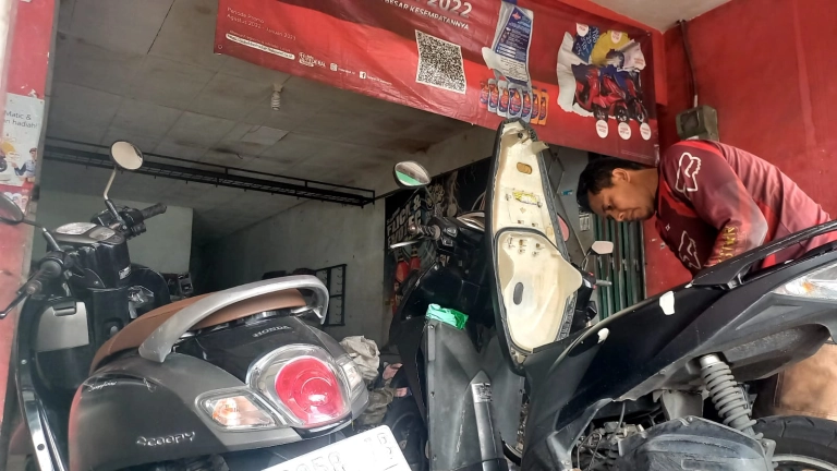 Bengkel Motor di Kota Tasikmalaya Marema Jelang Lebaran