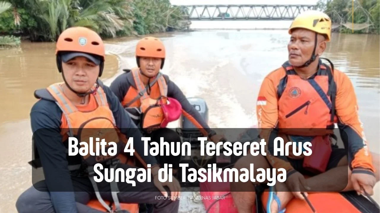 Tim Basarnas Jabar di Sungai Bojong Cipatujah Culamega