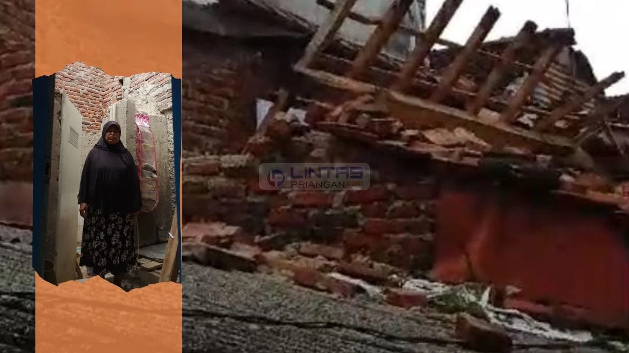 Rumah Warga Kurang Mampu di Tasikmalaya Tiba-Tiba Roboh