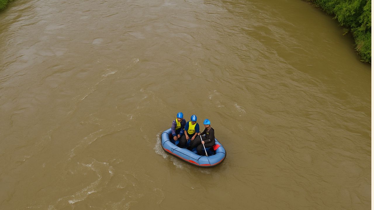 Pencarian Pemuda Tenggelam di Tasikmalaya