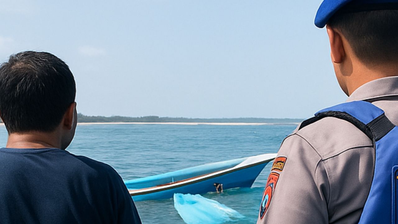 nelayan garut dihantam ombak