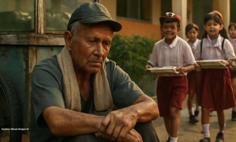 Anak-anak Makan Gratis, Pedagang Jajanan Menangis