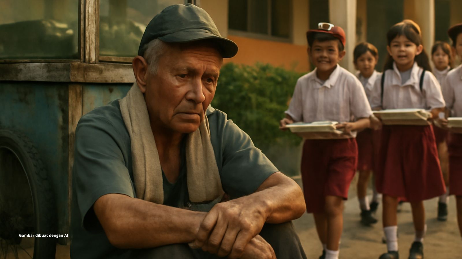 Anak-anak Makan Gratis, Pedagang Jajanan Menangis