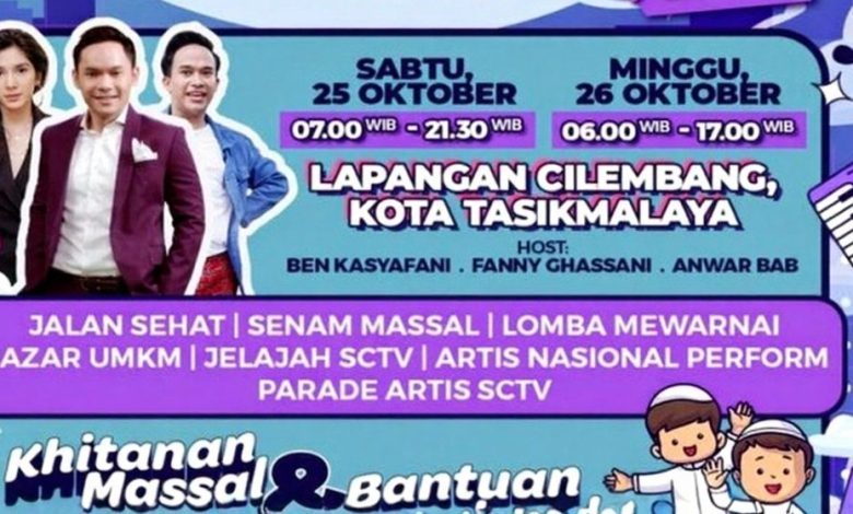 Karnaval SCTV di Puncak HUT Kota Tasikmalaya ke-24