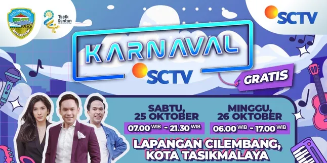 karnaval sctv di hut kota tasikmalaya ke-24