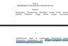 larangan fasilitas ganda pejabat