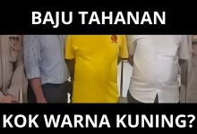 warna baju tahanan endang juta kok kuning