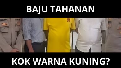 warna baju tahanan endang juta kok kuning