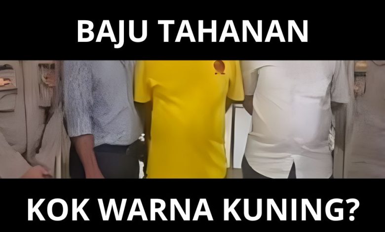 warna baju tahanan endang juta kok kuning