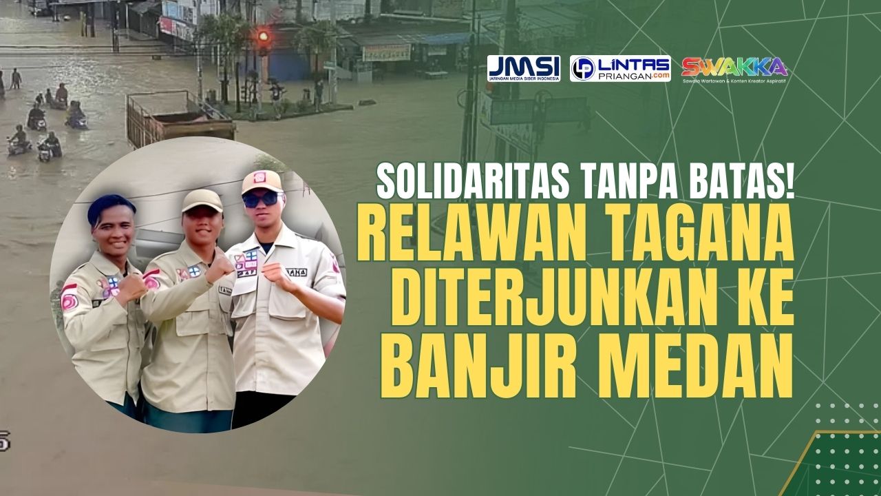 relawan tagana kabupaten tasikmalaya ke banjir medan