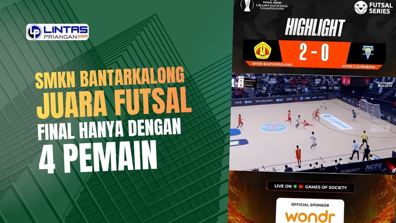 smkn bantarkalong final futsal dengan 4 pemain