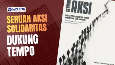 aksi solidaritas dukung tempo