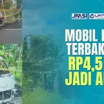 Mobil Pengangkut Uang Terbakar