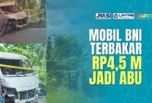 Mobil Pengangkut Uang Terbakar