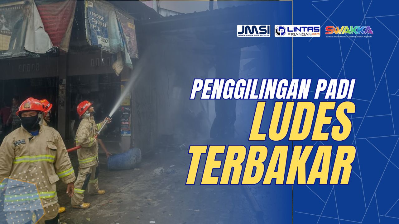 Kebakaran di Tasikmalaya: Gudang Penggilingan Padi di Kawalu Ludes