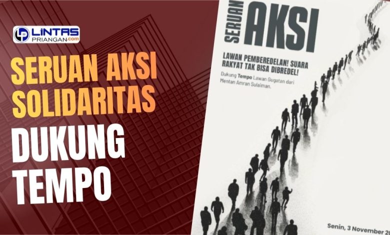 aksi solidaritas dukung tempo