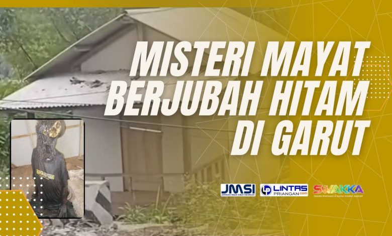 mayat berjubah hitam di garut
