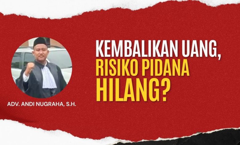 Mengembalikan Uang Korupsi