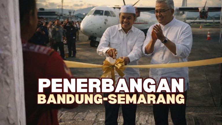 KDM Resmikan Rute Penerbangan Bandung-Semarang