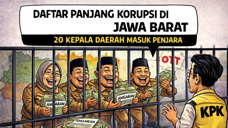 Daftar Panjang Korupsi di Jawa Barat, 20+ Kepala Daerah Dipenjara