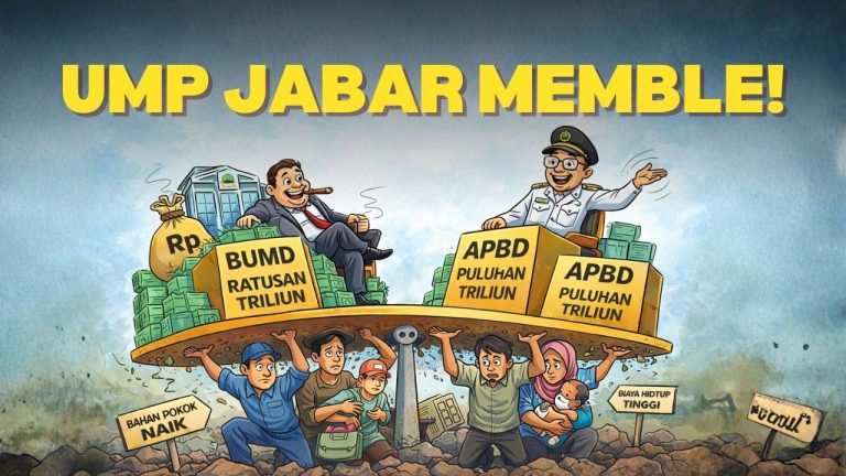 APBD Gede, BUMD Terkaya, tapi UMP Jawa Barat Memble!