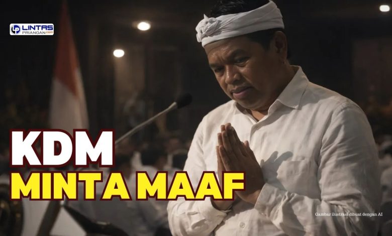 KDM Minta Maaf