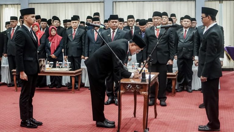 Pemkab Ciamis Kukuhkan 120 Pejabat Struktural dan Fungsional