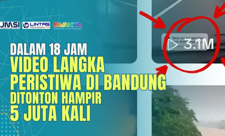 peristiwa langka di bandung terekam kamera
