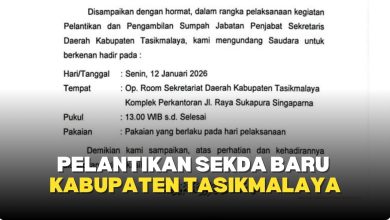 pelantikan sekda baru kabupaten tasikmalaya