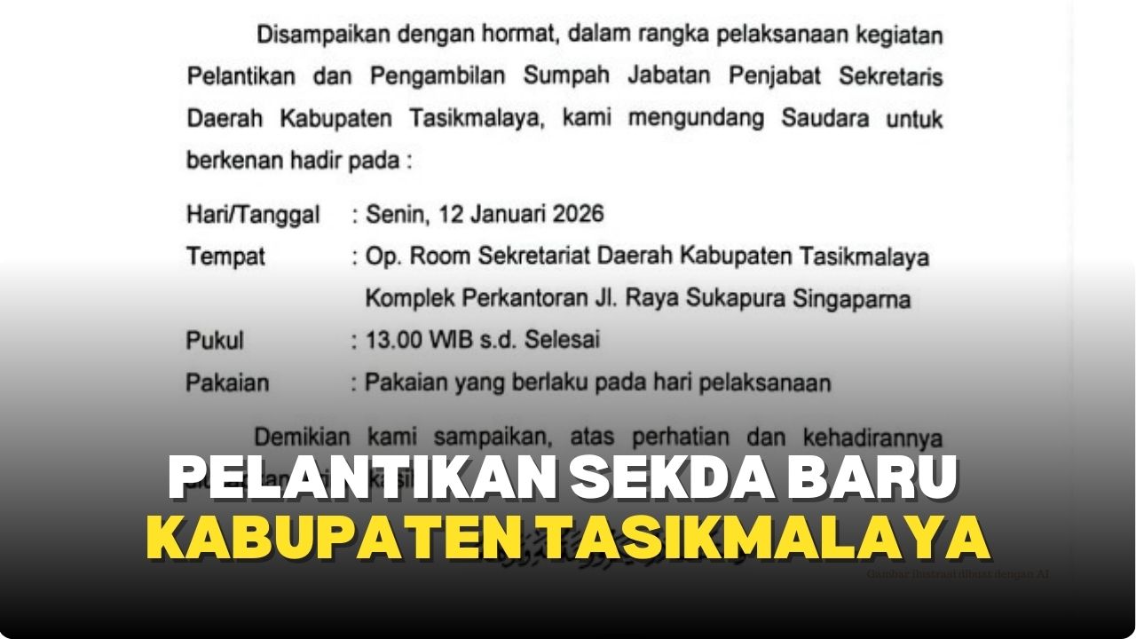 pelantikan sekda baru kabupaten tasikmalaya pelantikan sekda baru kabupaten tasikmalaya