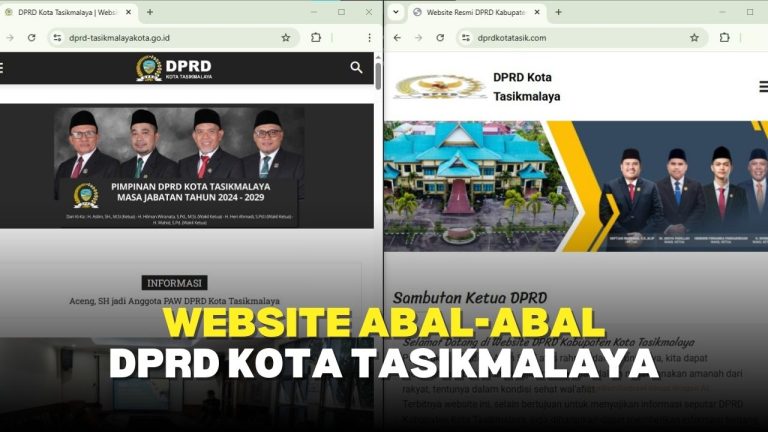 Waspada! Muncul Shadow Website DPRD Kota Tasikmalaya