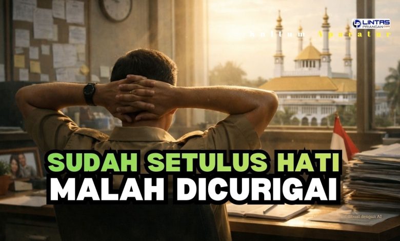 bekerja setulus hati tapi dicurigai