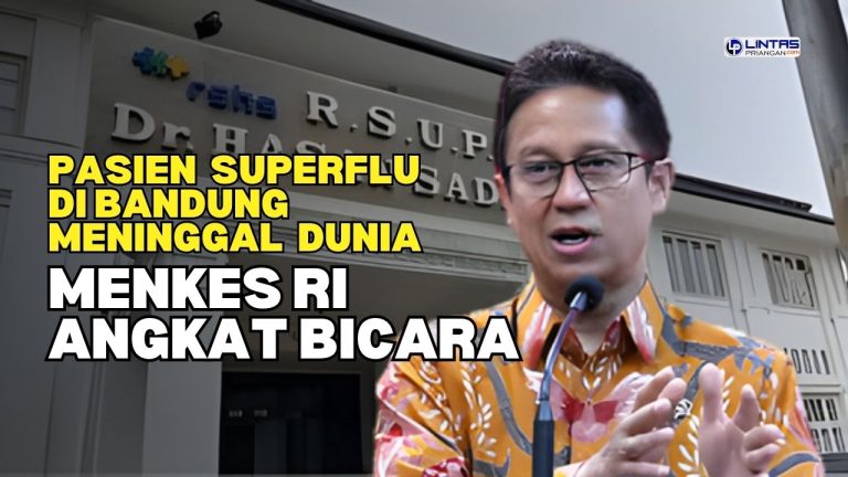 Pasien Superflu di Bandung Meninggal Dunia, Menkes Angkat Bicara