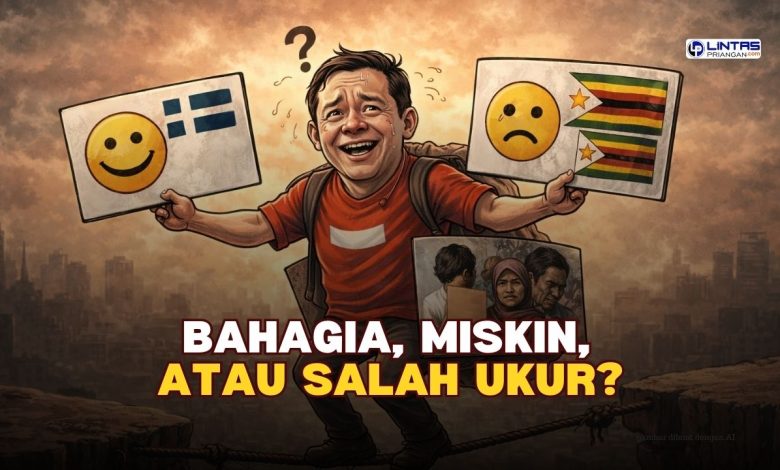 indonesia itu bahagia, miskin atau salah ukur