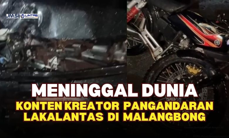 Lakalantas di Malangbong Konten Kreator Asal Pangandaran Meninggal Dunia