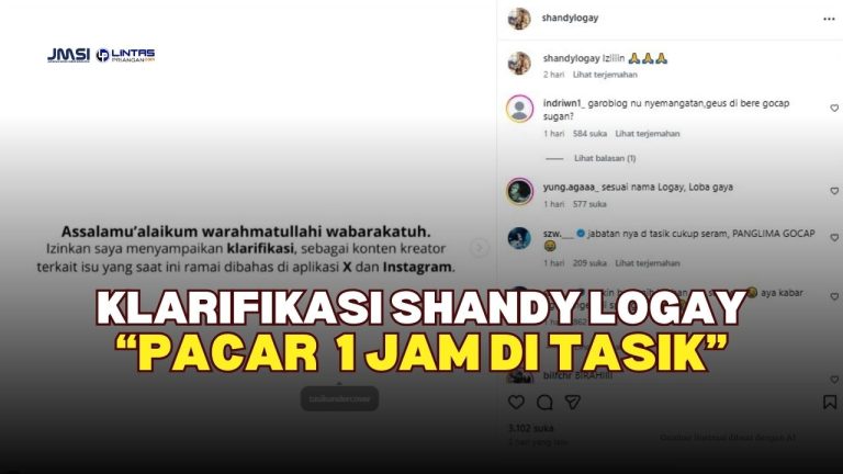 Klarifikasi Shandy Logay, Pembuat Video ‘Pacar 1 Jam’ di Tasikmalaya
