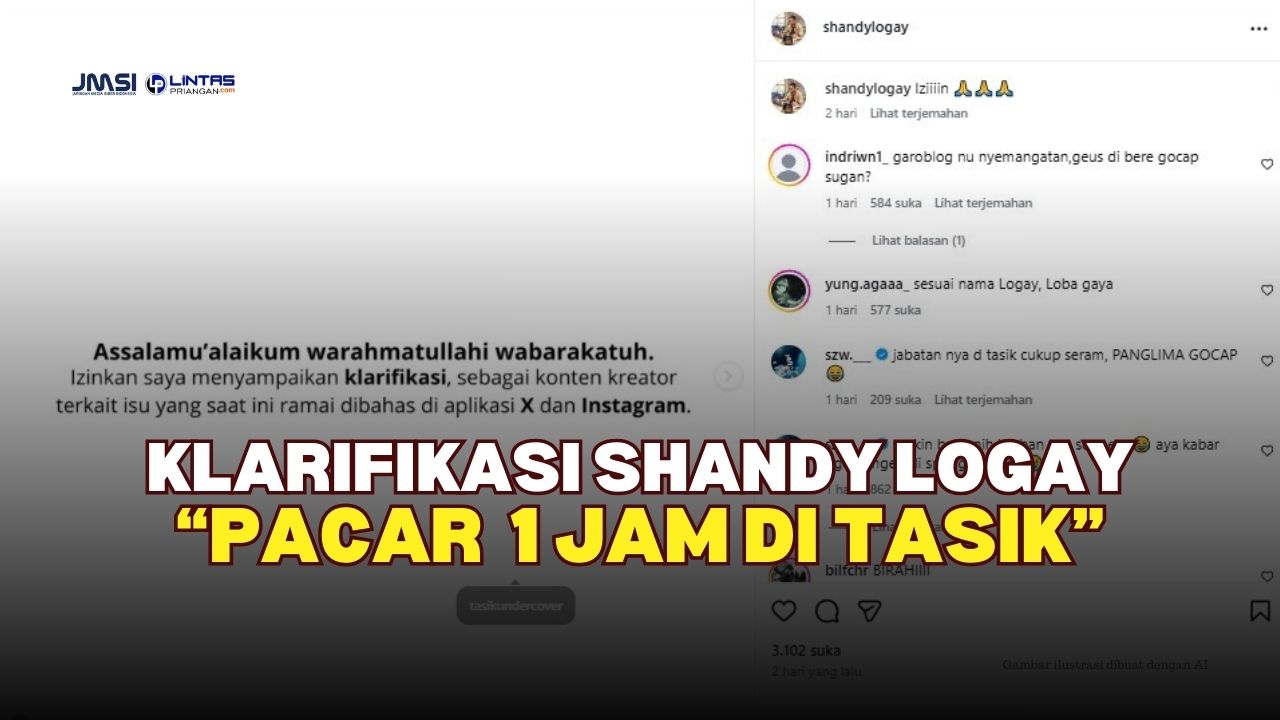 Pacar 1 Jam di Tasikmalaya, Klarifikasi Shandy Logay