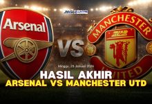 Hasil Akhir Arsenal vs Manchester United