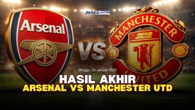Hasil Akhir Arsenal vs Manchester United