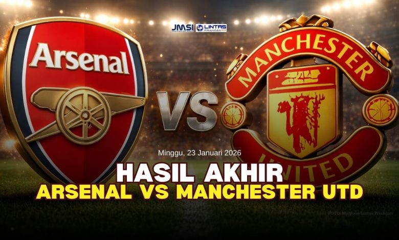 Hasil Akhir Arsenal vs Manchester United